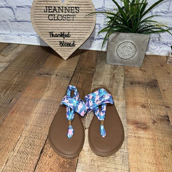 Sanuk Yoga Sling 2 Flamingo Women's Sandals - Picture 3 of 7